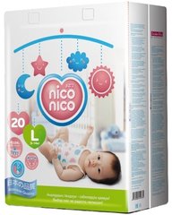Подгузники Nico Nico L (9-14 кг), 20 шт., L (9-14 кг)