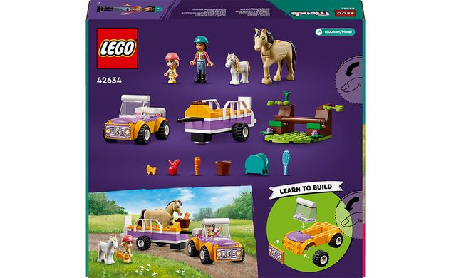 Конструктор LEGO Friends Причіп для коня й поні