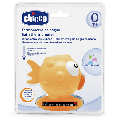 Термометр для ванной "Рыбка", Chicco , Оранжевый, от рождения