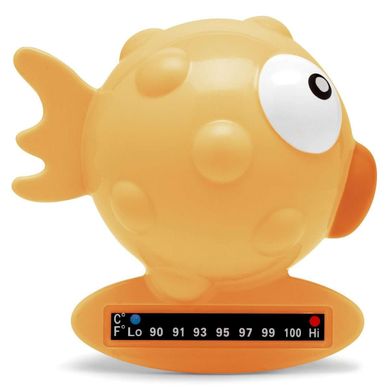 Термометр для ванной "Рыбка", Chicco , Оранжевый, от рождения