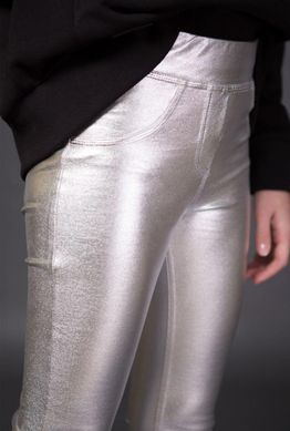 Сріблясті брюки для дівчинки 158 см OV2U