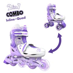 Роликовые коньки Neon Combo Skates Фиолетовый (Размер 30-33)