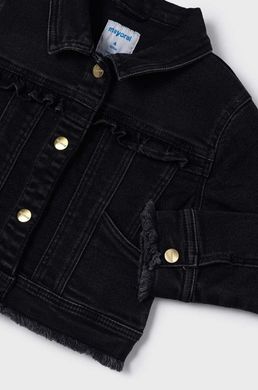 Куртка джинсовая для девочки Mayoral, черный