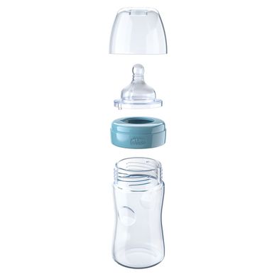 Бутылочка пластиковая Chicco WELL-BEING, 150 мл, соска силикон, 0 м+, Зелёный, 150 мл, Силикон, Пластик, от 0 месяцев, Бутилочка