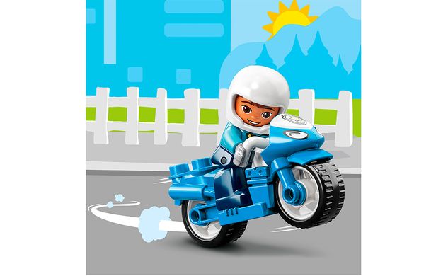 Конструктор LEGO DUPLO Полицейский мотоцикл