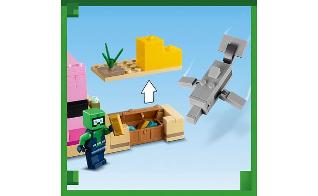 Конструктор LEGO Minecraft Дом-Аксолотль
