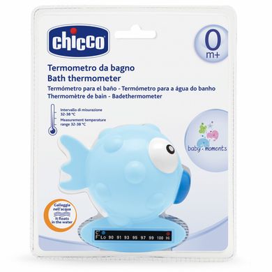 Термометр для ванной "Рыбка" Chicco, Голубой, от рождения