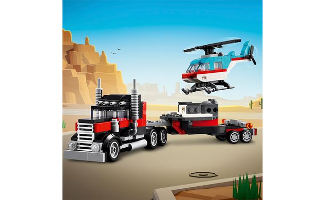 Конструктор LEGO Creator Бортова вантажівка з гелікоптером