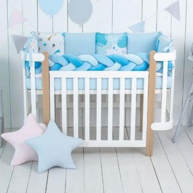 Детский постельный набор It's a boy, от 0 месяцев, Холлофайбер, Хлопок