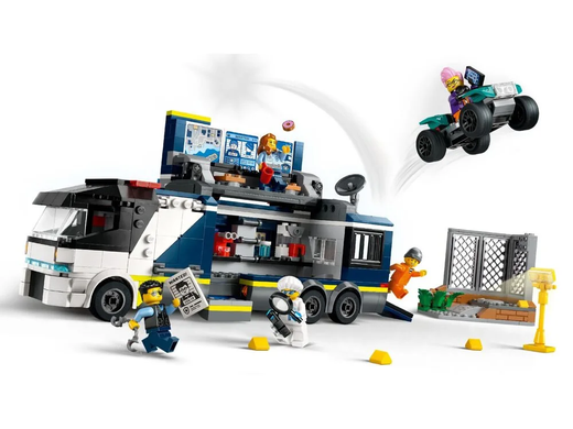 Конструктор LEGO City Пересувна поліцейська криміналістична лабораторія 674 деталі (60418)