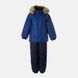 Комплект зимовий (куртка + напівкомбінезон) HUPPA AVERY синій з принтом/темно-синій