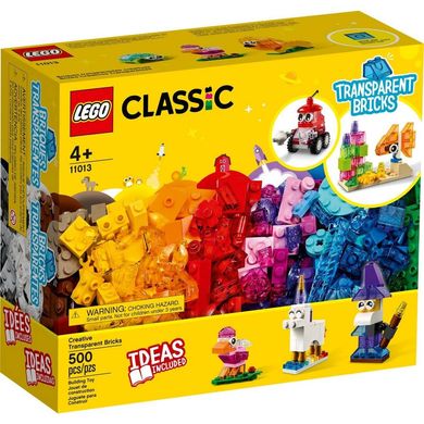 Конструктор LEGO Classic Прозрачные кубики для творчества (11013), 4+, Classic, Унисекс