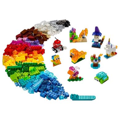 Конструктор LEGO Classic Прозорі кубики для творчості (11013), 4+, Classic, Унісекс