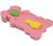 Поролоновая вкладка в ванную TEGA, Розовый, от рождения, 51x28x8 см, Поролон