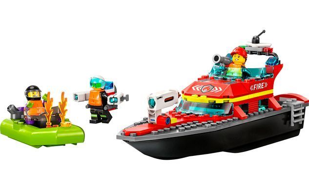 Конструктор LEGO City Човен пожежної бригади