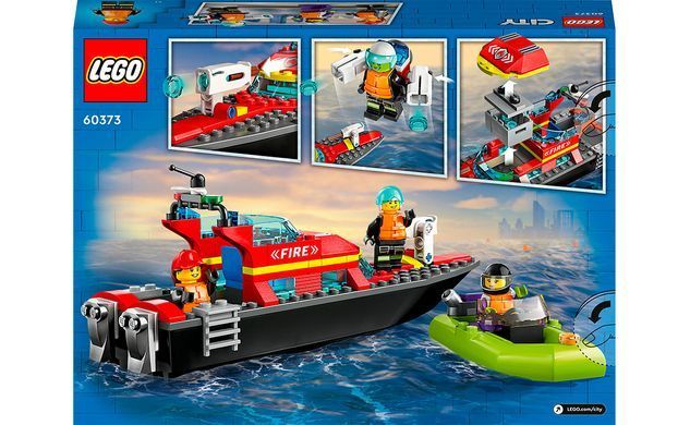 Конструктор LEGO City Човен пожежної бригади