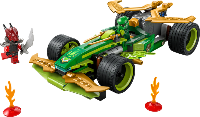 Конструктор LEGO NINJAGO Автомобіль для перегонів Лойда з інерційним двигуном