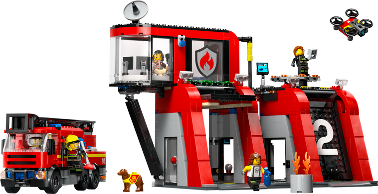Набір LEGO City Пожежне депо з пожежною машиною