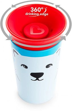 Чашка-непроливайка Munchkin "Miracle 360 ° Sippy" Білий ведмідь 266мл, 266 мл, 1+, Пластик