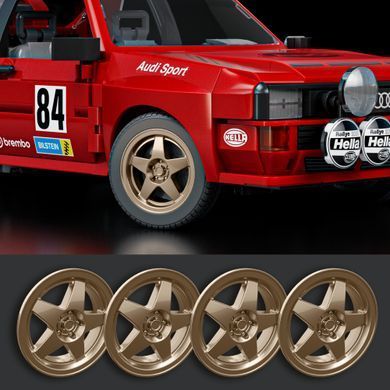 Колекційна машинка-конструктор "Audi &lsquo;84 Sport Quattro" серії "Elite" Mattel Brick Shop