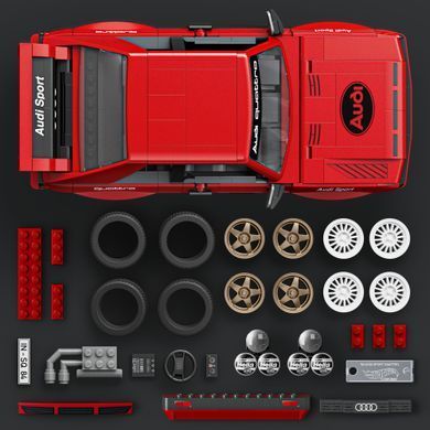Колекційна машинка-конструктор "Audi &lsquo;84 Sport Quattro" серії "Elite" Mattel Brick Shop