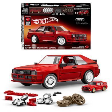 Колекційна машинка-конструктор "Audi &lsquo;84 Sport Quattro" серії "Elite" Mattel Brick Shop