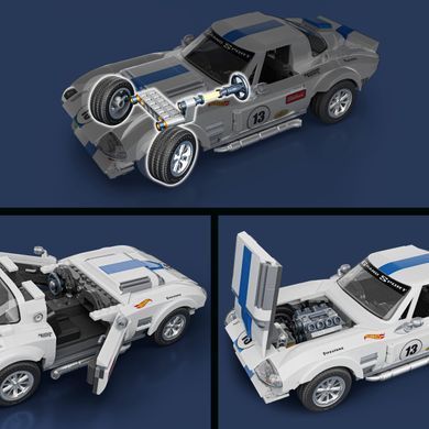 Колекційна машинка-конструктор "Corvette Grand Sport" серії "Elite" Mattel Brick Shop