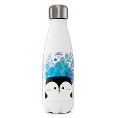 Термопляшка Chicco Drinky ( пінгвін ) 350 мл, Блакитний, 350 мл, 2+, Термопляшка, 7x23x7 см, Нержавіюча сталь