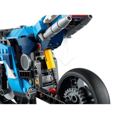 Конструктор LEGO Creator Супермотоцикл (31114), 8+, Creator 3-in-1, Хлопчик