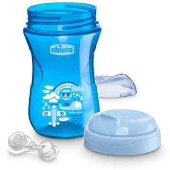 Чашка пластиковая для питья Chicco Easy Cup от 12 м+ , 266 мл, Салатовый, 266 мл, 1+, Пластик