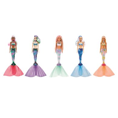 Кукла Barbie Color Reveal Mermaid Series Цветное преображение S4 сюрприз