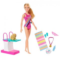 Игровой набор Barbie Тренировка в бассейне (GHK23), 3+, Девочка