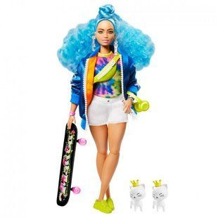 Лялька Barbie "Екстра" з блакитним кучерявим волоссям, 3+, Extra, Дівчинка
