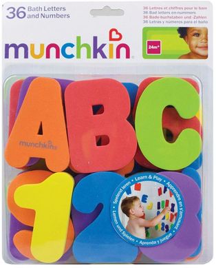 Игрушечный набор для ванны Munchkin "Буквы и цифры", 2+, Унисекс