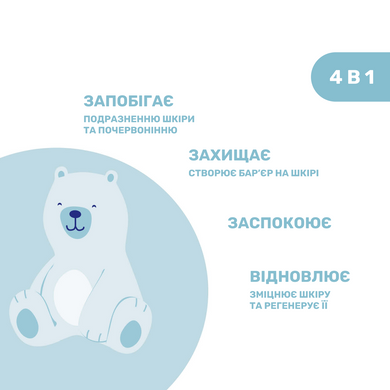 Захисний крем під підгузок 4 в 1 з цинком та пантенолом Chicco Natural Sensation, 100 мл