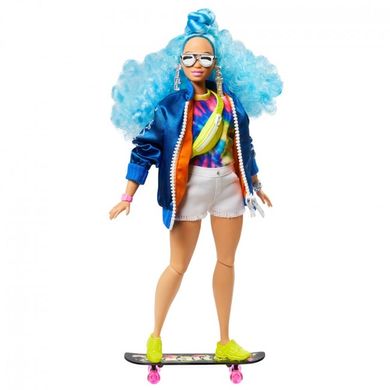 Лялька Barbie "Екстра" з блакитним кучерявим волоссям, 3+, Extra, Дівчинка