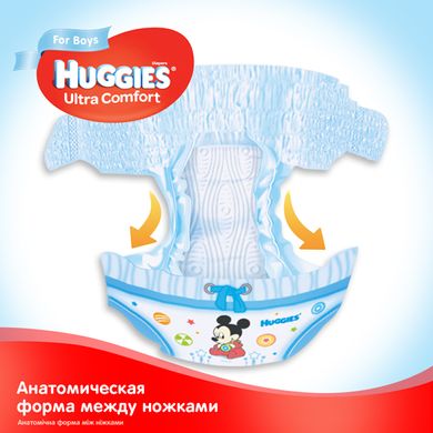 Подгузники Huggies Ultra Comfort 4  ( 8-14кг ) 50 шт, L (8-14 кг)