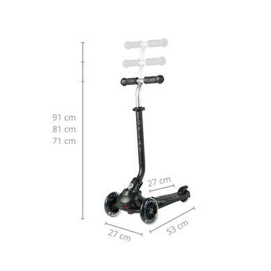 Самокат триколісний дитячий Qplay Sema Pro (Black)