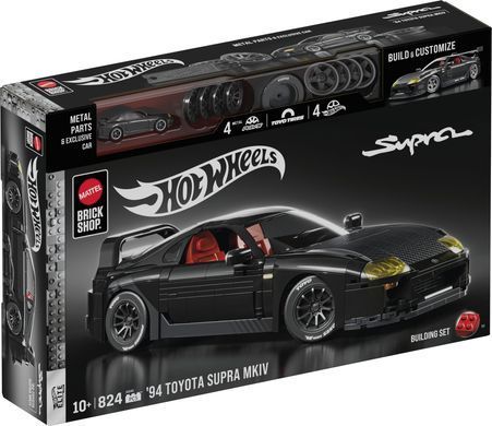 Колекційна машинка-конструктор "Toyota Supra '94 MKIV" серії "Elite" Mattel Brick Shop