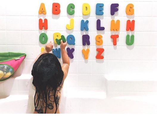 Игрушечный набор для ванны Munchkin "Буквы и цифры", 2+, Унисекс