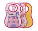Комплект слинявчиків  3 шт . Weaning Bib Chicco від 6м+, Рожевий, від 6-ти місяців, Слинявчик, 20.5 х 30.5 см, Бавовна , поліестер