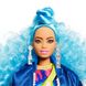 Кукла Barbie "Экстра" с голубым кудрявыми волосами, 3+, Extra, Девочка