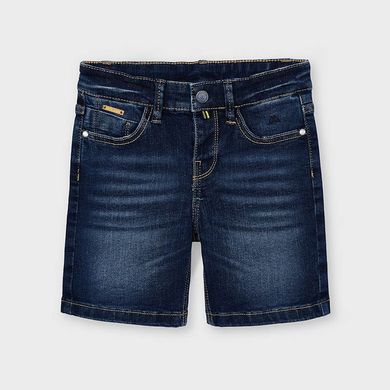 Шорты для мальчика джинсовые тёмно-синие Mayoral, 4 года, Мальчик, Лето