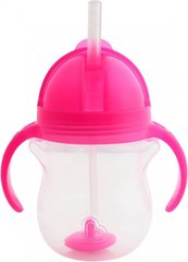 Пляшка-непроливайка Munchkin "Tip&Sip" 207 мл (рожева), Рожевий, 207 мл, від 6-ти місяців, Пластик