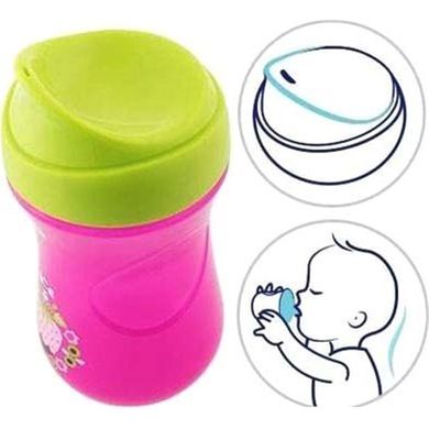 Чашка пластиковая для питья Chicco Easy Cup от 12 м+ , 266 мл, Розовый, 266 мл, 1+, Пластик