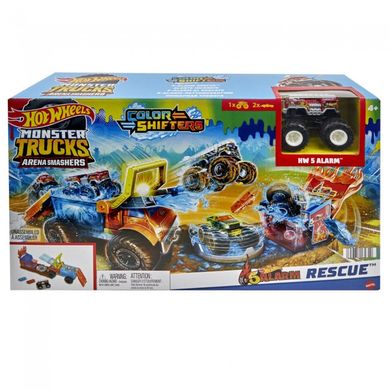 Игровой набор "Пожарное спасение" из серии "Измени цвет" Monster Trucks Hot Wheels