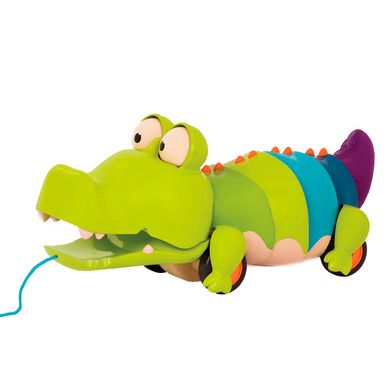 Іграшка-каталка Battat Крокодил Клац-клаус (BX1674Z), 1,5+, Унісекс