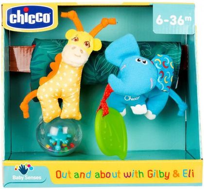 Іграшка на коляску Chicco Джилбі та  Елі , від 6-ти місяців, Унісекс, Велюр