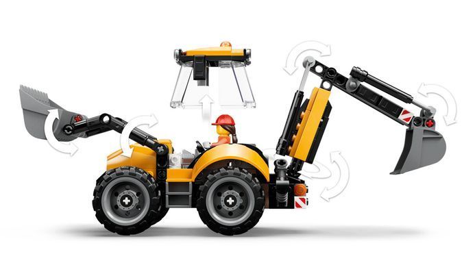 Конструктор LEGO City Жовтий екскаватор-навантажувач
