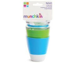 Набір стаканчиків  Munchkin "Splash" 2 шт (зелений, блакитний), 200 мл, 1,5+